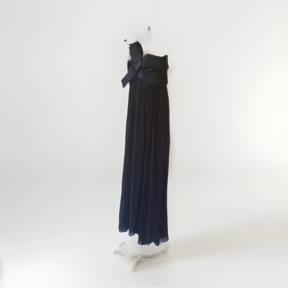 Marchesa Notte Navy Evening Gown